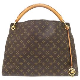 Bolso de hombro Louis Vuitton Artsy MM Monogram Castaño Monograma