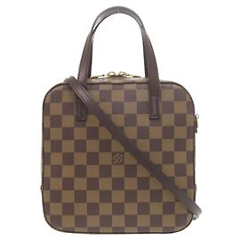 Louis Vuitton Spontini Damier Handtasche Braun Damier ebene