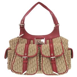 Borsa Christian Dior Street Chic Trotter Rosso Beige