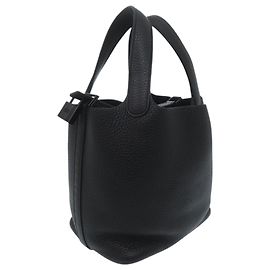 Hermès Hermes Picotin Lock PM Monochrome Handtasche Schwarz