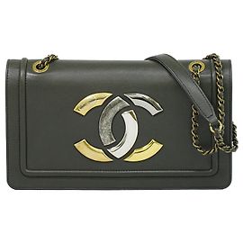 Chanel CC Antico Flap Lambskin Small Marrone