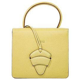 Loewe Barcelona Top Handle Leather Large Amarillo
