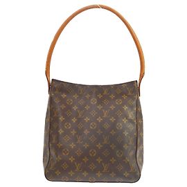 Louis Vuitton Looping Monogram Canvas GM Braun