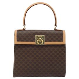 Céline Bolsa Celine Canvas Marrom