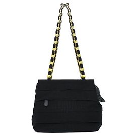 Salvatore Ferragamo Vala Chain Canvas Nero