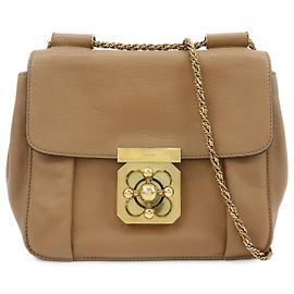 Chloé Chloe Elsie Chain Leather Small Braun