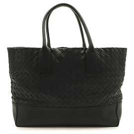 Bottega Veneta Intrecciato Tote Bag Black