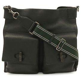 Bolso de hombro Gucci Black Bamboo Negro
