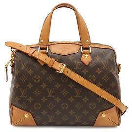 Sac à main Louis Vuitton Monogram Retiro PM Marron