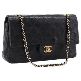 Chanel Timeless - Classic Double Flap Quilted Lambskin Small Noir