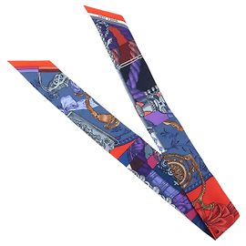 Hermès Hermes TWILLY SCARF Silk Medium Multicor