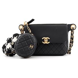 Pochete Chanel Matelassé Preto