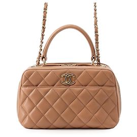 Sac Bowling Chanel Matelassé Beige