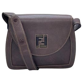 Bolsa de Ombro Fendi Pecan Marrom