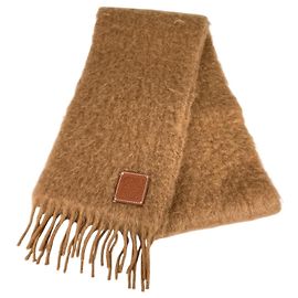 Loewe Camel Wool Blend Shawl Camel