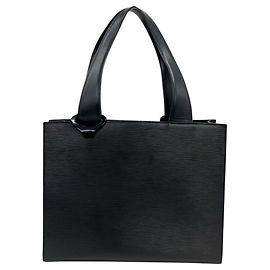 Saco Tote Louis Vuitton em couro Epi Preto