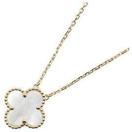 Collar Van Cleef & Arpels Vintage Alhambra de madreperla Blanco Dorado
