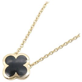 Colar Pure Alhambra Onyx Van Cleef & Arpels Preto Dourado