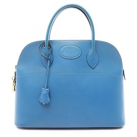 Hermès Bolsa de mão Hermes Bolide 35 Azul