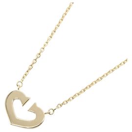 Collier Cartier C2 Cœur en or jaune 18K Doré