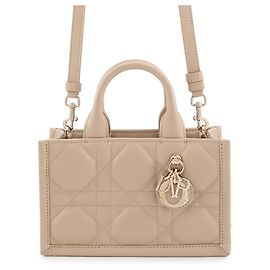 Christian Dior Macro Cannage Book Tote Mini Handtasche Beige