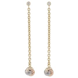 Brincos Cartier Baby Trinity Diamantes Outro