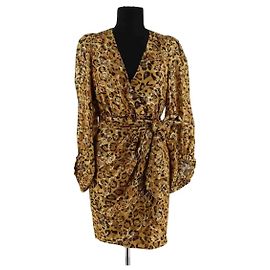 Vestido de seda amarillo Ba&Sh Amarillo