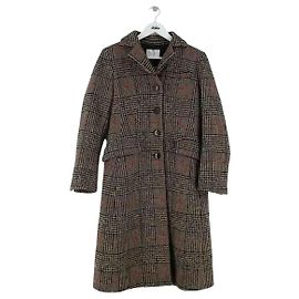 Sandro Brown Wool Coat Brown