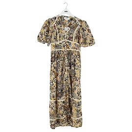 Ba&Sh Yellow Viscose Dress Yellow