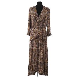 Robe Mauri Iro kaki en viscose Kaki