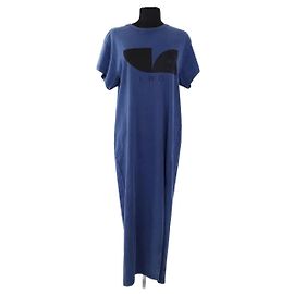 Iro Navy Blue Cotton Dress Navy blue