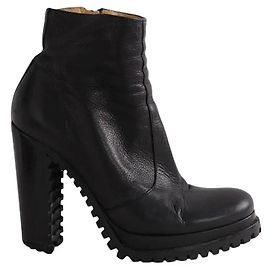 Botas de couro pretas Free Lance Preto