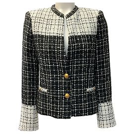 Autre Marque Chaqueta de tweed combinado Jaydn Alice + Olivia Black / White Negro