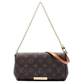 Sac à main Louis Vuitton Monogram Favorite PM Marron Marron