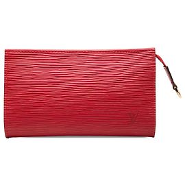 Pochette Louis Vuitton Epi Bucket PM rouge Rouge