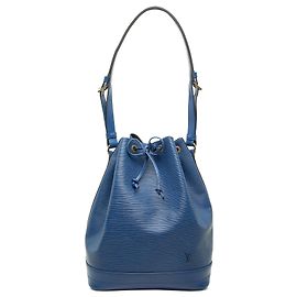 Bolsa de Balde Louis Vuitton Epi Noe GM Azul Azul