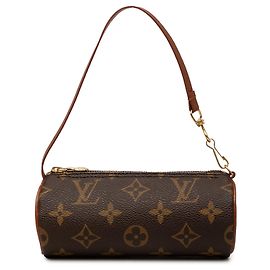 Brown Louis Vuitton Monogram Papillon Pochette Handbag Brown