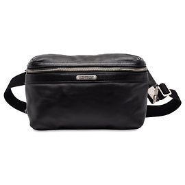 Autre Marque Sac ceinture City Saint Laurent en cuir noir Noir