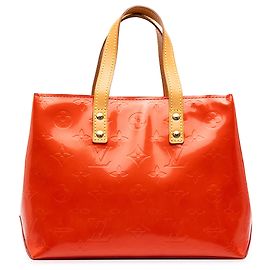 Bolso de mano Louis Vuitton Monogram Vernis Reade PM rojo Roja