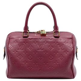 Borsa Louis Vuitton Monogram Empreinte Speedy Bandouliere 25 rossa Rosso