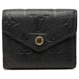 Black Louis Vuitton Monogram Empreinte Victorine Wallet Small Wallets Black