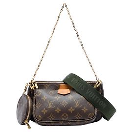 Brown Louis Vuitton Monogram Multi Pochette Accessoires Satchel Brown