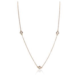 Collier Tiffany & Co. Elsa Peretti By The Yard en or rose et diamant Autre