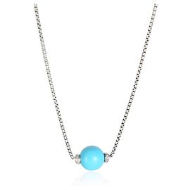 Colar Solari David Yurman em prata de lei e diamantes Outro