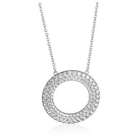 Tiffany & Co. White Gold Diamond Metro Circle Pendant Other