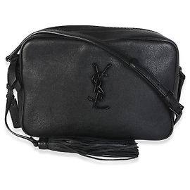 Autre Marque Saint Laurent Lou Camera Bag Monogram aus schwarzem Kalbsleder Schwarz