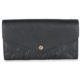 Portefeuille Sarah Louis Vuitton Monogram Empreinte Noir Noir