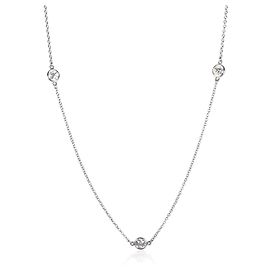Collar Tiffany & Co. Platinum Diamond Elsa Peretti Diamonds By The Yard Otro