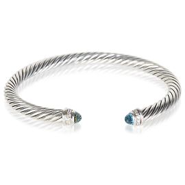 Bracelet Cable Classic David Yurman en argent sterling, topaze et diamant Autre
