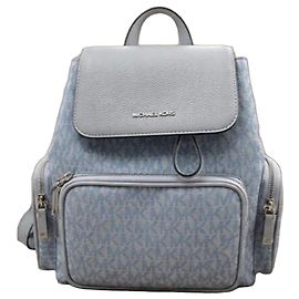 Michael Kors Merritt Monogram Backpack - Pale Blue Blue Light blue